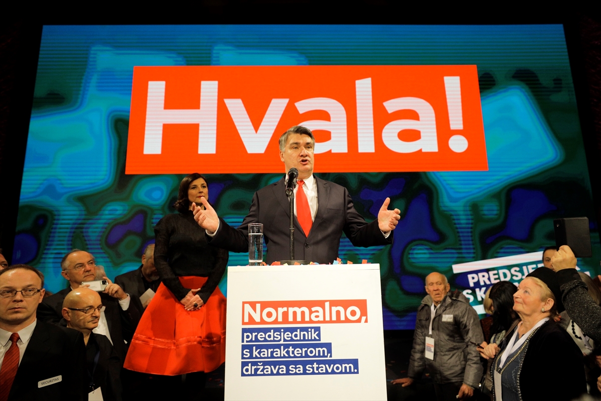 Hırvatistan cumhurbaşkanlığı seçimini Zoran Milanovic kazandı