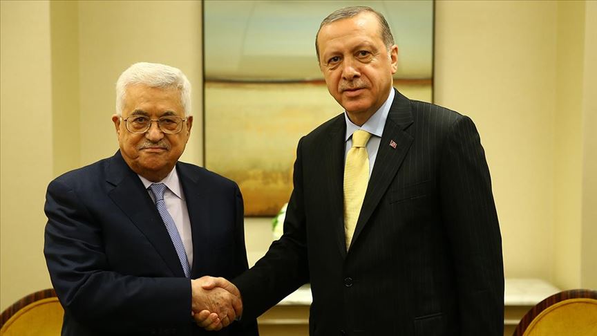 Cumhurbaşkanı Erdoğan, Filistin Devlet Başkanı Abbas ile ‘sözde barış planı’nı görüştü