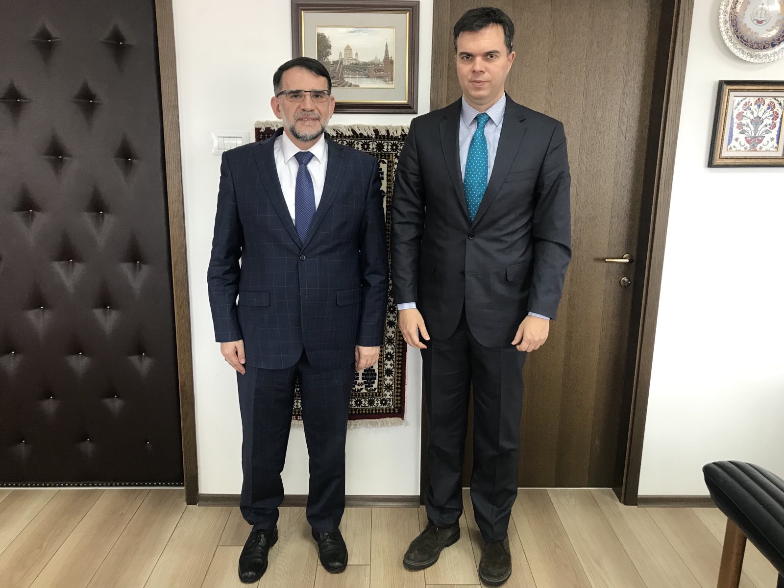 Salih Murat Macaristan Üsküp Büyükelçisi Laszlo Istvan Dux ile görüştü