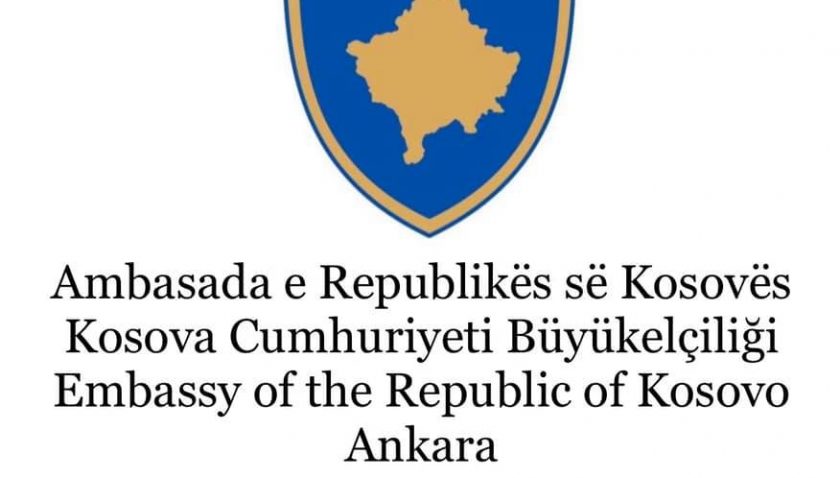 Kosova’nın Ankara Büyükelçiliği’nden önemli duyuru