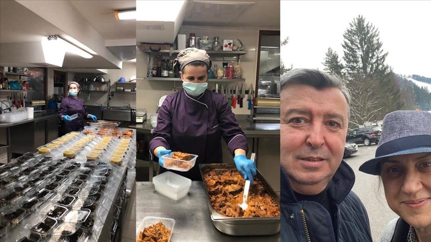 Türk iş adamı Bulgaristan’da karantina altındaki otelinde yoksullara yemek sağlıyor