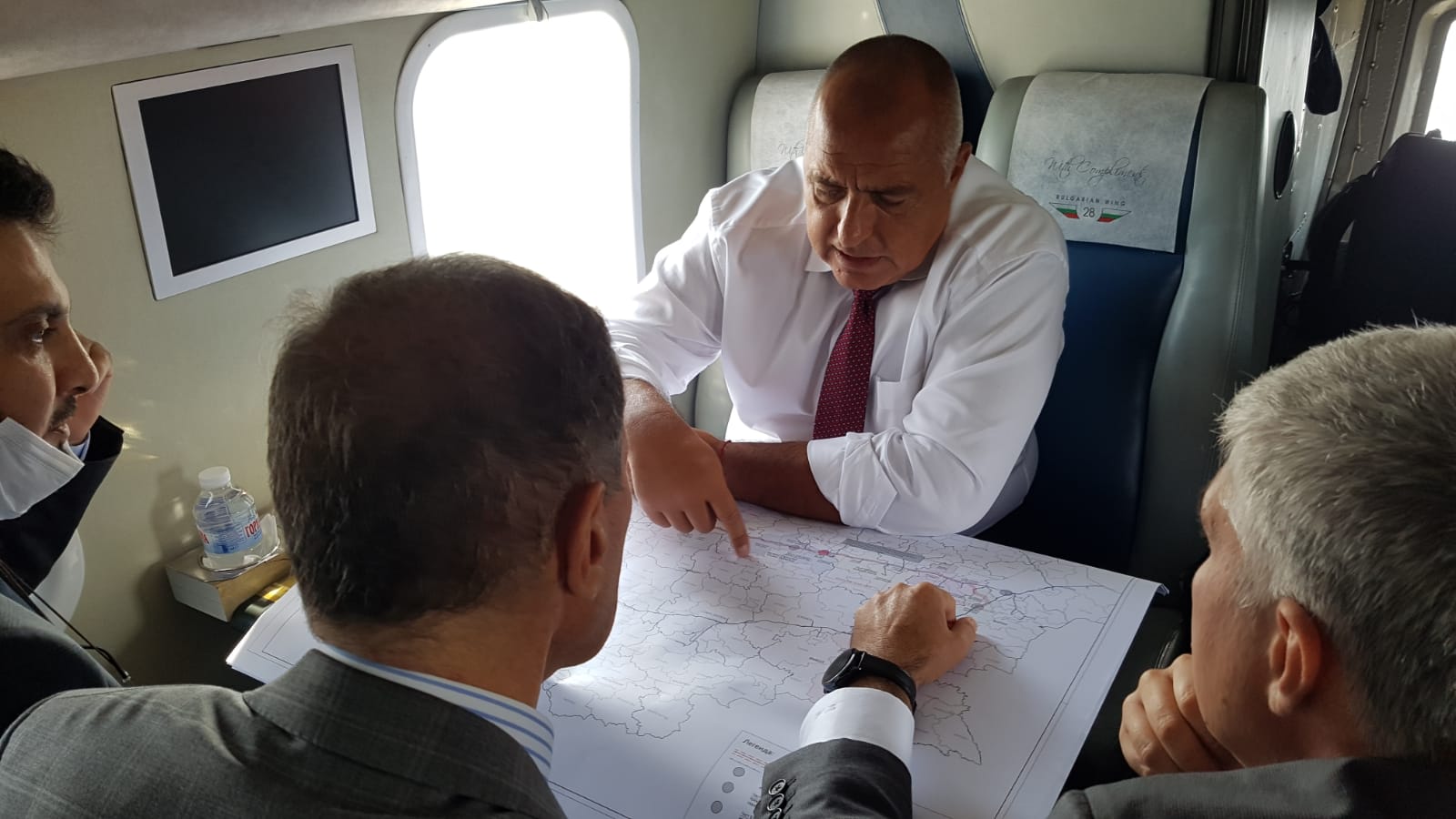 Bulgaristan Başbakanı Borisov, Balkan Akımı doğalgaz boru hattının yapımını havadan denetledi