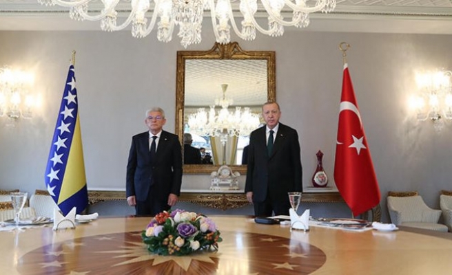 Cumhurbaşkanı Erdoğan, Bosna Hersek Devlet Başkanlığı Konseyi Başkanı Caferoviç’i kabul etti