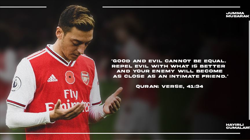 Mesut Özil’den İslam karşıtlığını iyilikle etkisiz hale getirme çağrısı
