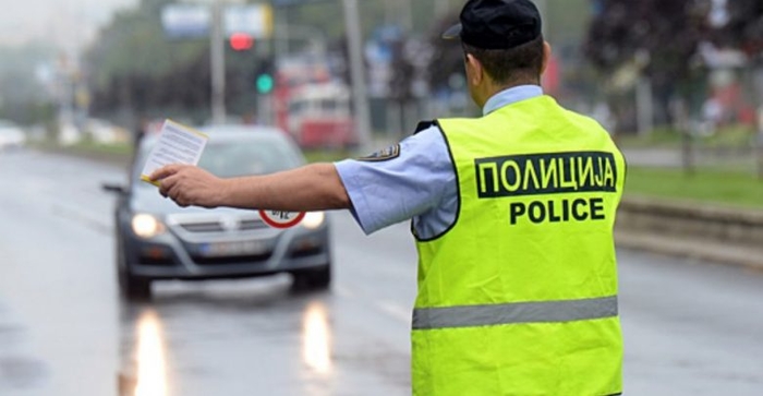 Başkent Üsküp’te 155 trafik cezası kesildi