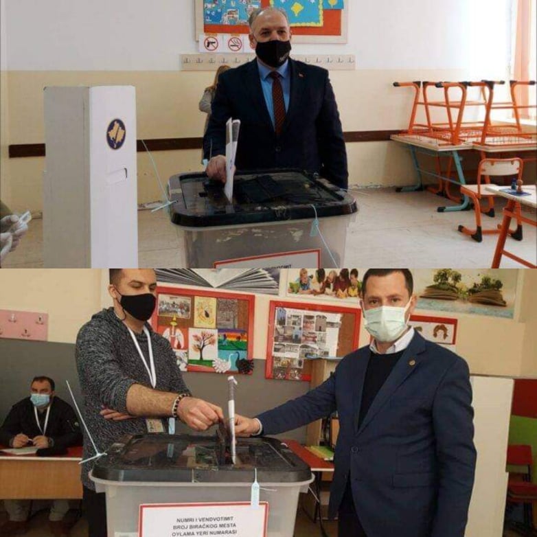 Kosova’daki Türk siyasiler oylarını kullandı