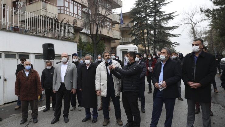 Ankara’daki Kosova Büyükelçiliği önünde Kudüs protestosu düzenlendi