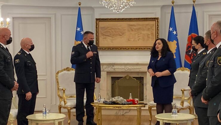 Kosova Cumhurbaşkanı Osmani, KGG Komutanı Rama’yı kabul etti