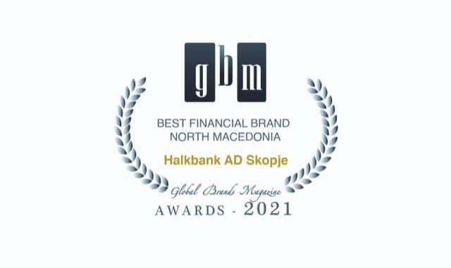 Halkbank, Kuzey Makedonyada 2021’in En İyi Finans Markası seçildi