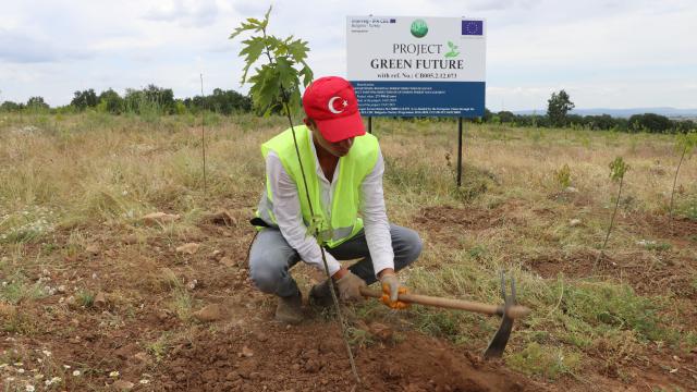 Türkiye ve Bulgaristan sınırında “Yeşil Gelecek” Ormanı oluşturuldu