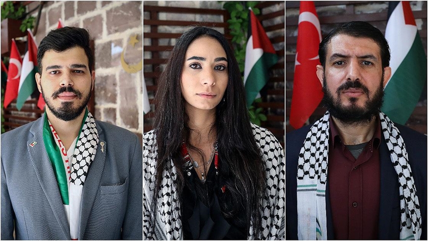 YTB’nin ‘Türkiye Bursları’ ile eğitim alan Filistinli öğrenciler, İsrail’in saldırılarına tepkilerini paylaştı