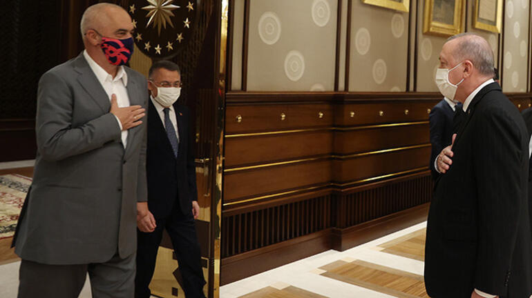 Türkiye Cumhurbaşkanı Erdoğan, Arnavutluk Başbakanı Rama’yı kabul etti