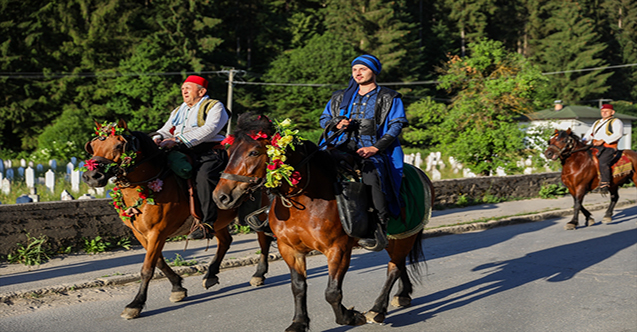 Bosna Hersek’teki “511. Ayvaz Dede Şenlikleri”ne katılacak atlılar Karaula’dan yola çıktı