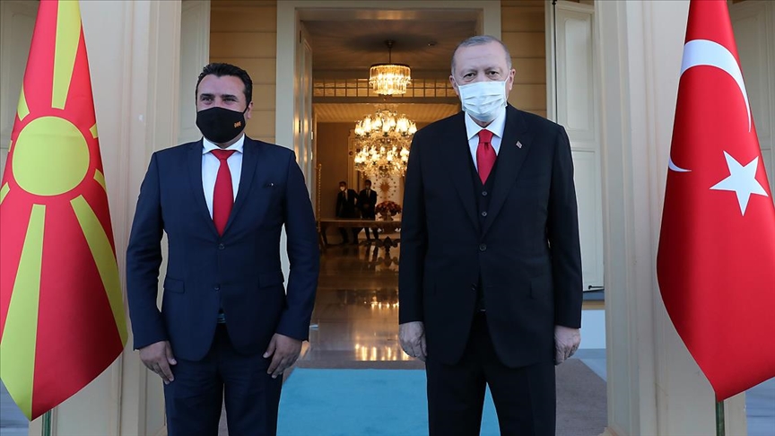 Türkiye Cumhurbaşkanı Erdoğan, K. Makedonya Başbakanı Zoran Zaev’i kabul etti
