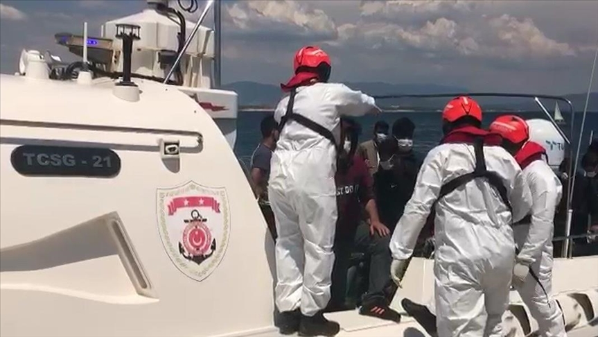 Yunanistan unsurlarınca Türk kara sularına itilen 100 sığınmacı kurtarıldı