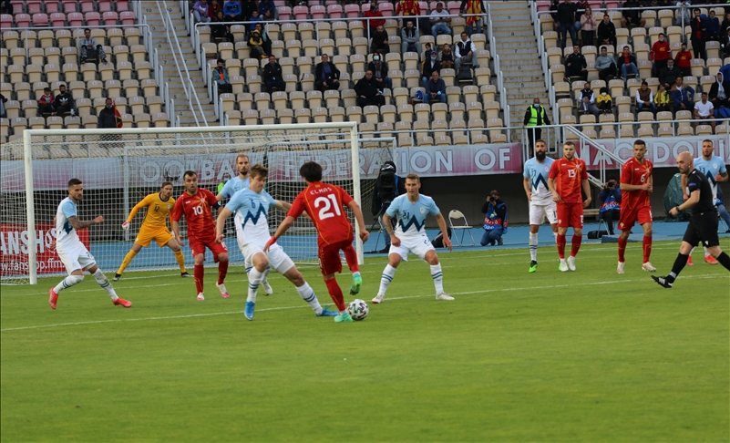 K. Makedonya hazırlık maçında Slovenya ile berabere kaldı