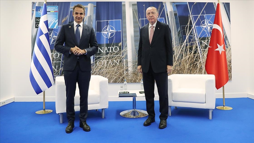 Cumhurbaşkanı Erdoğan ile Yunanistan Başbakanı Miçotakis’in görüşmesi başladı