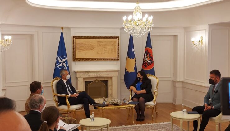 Kosova Cumhurbaşkanı Osmani, NATO Genel Sekreteri Stoltenberg ile görüştü