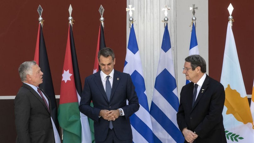 Yunanistan, Ürdün ve Güney Kıbrıs Rum Yönetimi liderleri Atina’da bir araya geldi