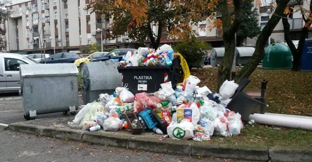 Zagreb’de çöp krizi