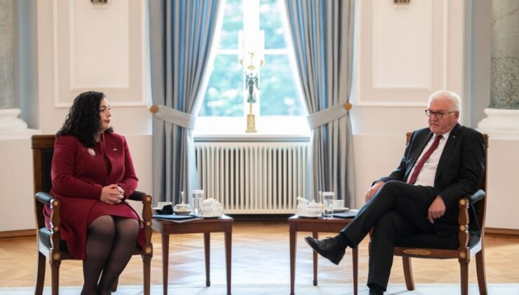 Kosova Cumhurbaşkanı Osmani, Almanya Cumhurbaşkanı Steinmeier tarafından kabul edildi
