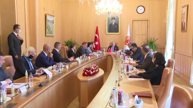 TBMM Başkanı Şentop, Karadağ Başbakan Yardımcısı Dritan Abazoviç’i kabul etti