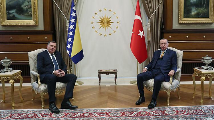 Cumhurbaşkanı Erdoğan, Bosna Hersek Devlet Başkanlığı Konseyinin Sırp üyesi Dodik ile görüştü