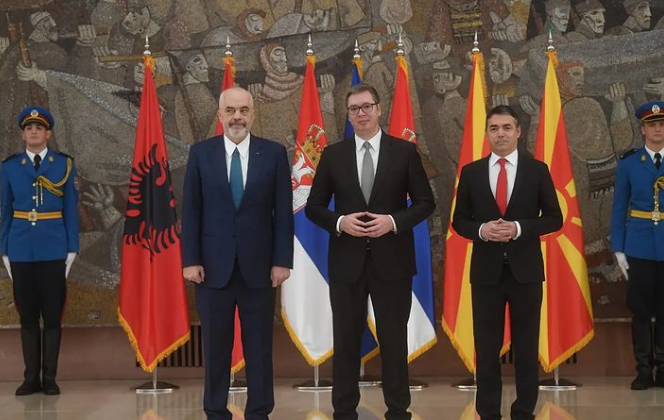 Sırbistan, Arnavutluk ve K. Makedonya liderleri “Açık Balkan” girişimi için bir araya geldi