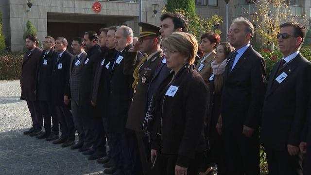 Kuzey Makedonya’da 10 Kasım anma töreni