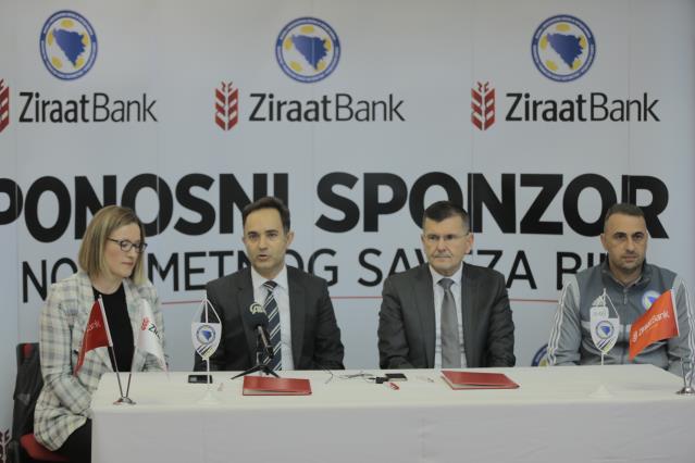 Ziraat Bankası, Bosna Hersek Futbol Federasyonu ile sponsorluk anlaşmasını yeniledi