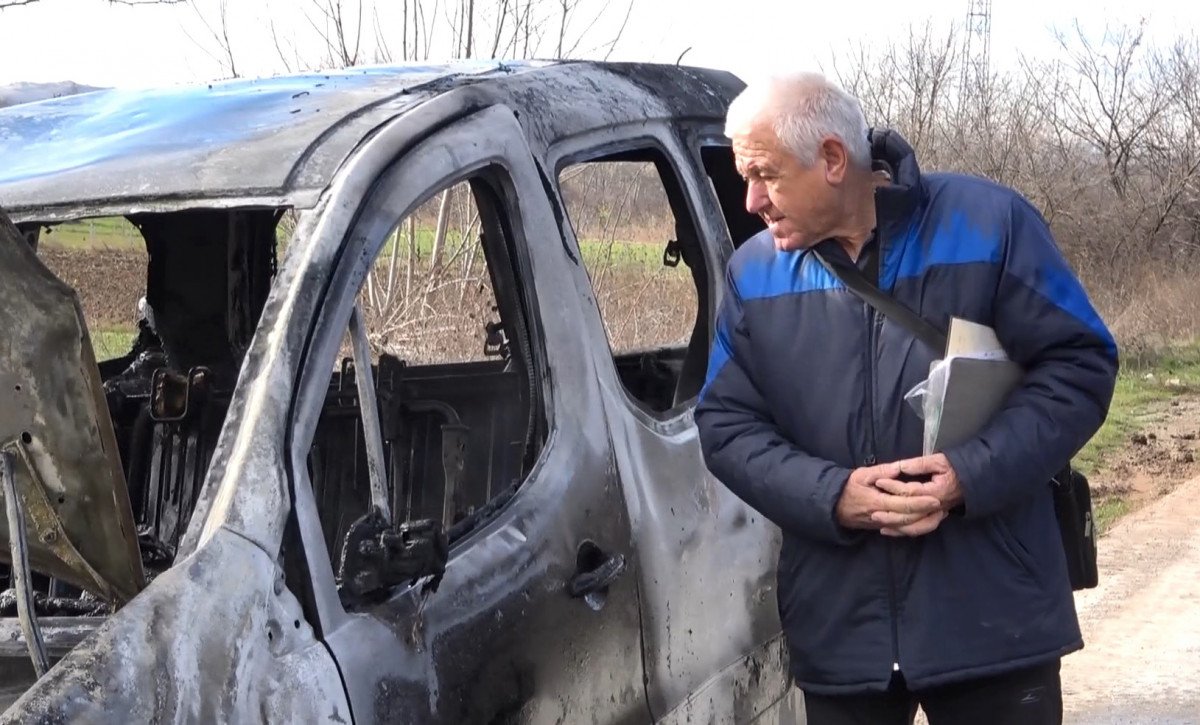 Edirne’de, Bulgaristan plakalı araç alev alev yandı
