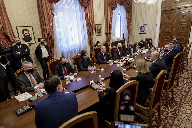 K. Makedonya Başbakanı Kovaçevski Bulgaristan Cumhurbaşkanı Radev ile görüştü