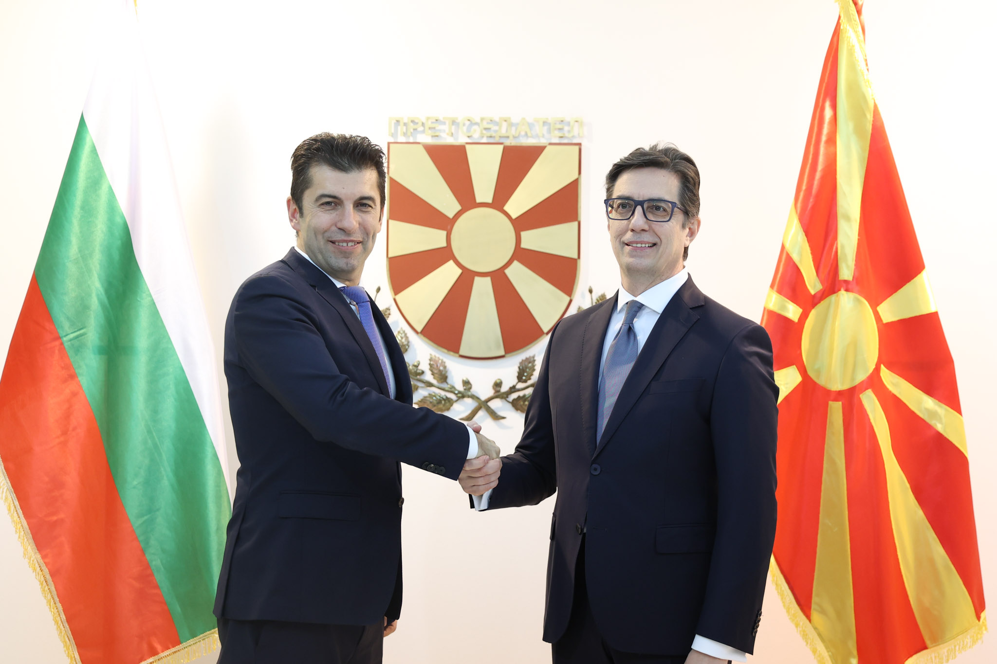Cumhurbaşkanı Pendarovski Bulgaristan Başbakanı Petkov’u kabul etti