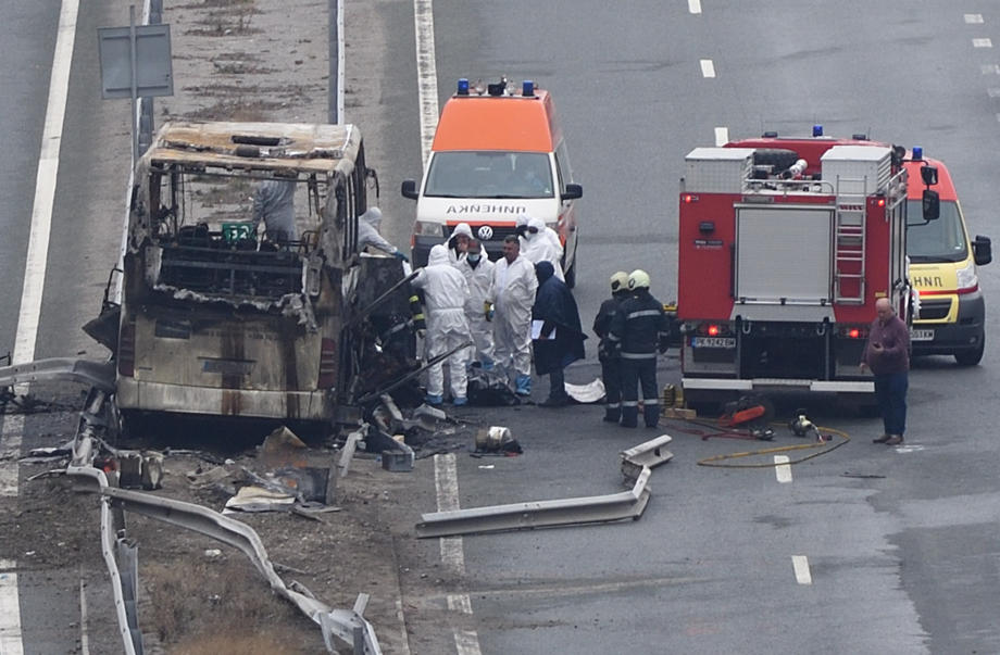 Bulgar müfettişler, Struma yakınlarındaki otobüs kazasının sorumlusunun sürücü olduğunu iddia etti
