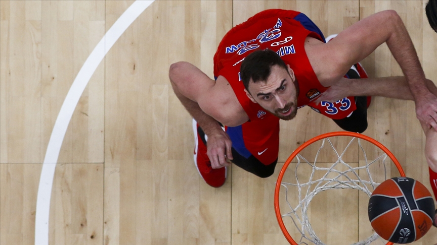 THY Avrupa Ligi’nde haftanın MVP’si Sırp basketbolcu Nikola Milutinov