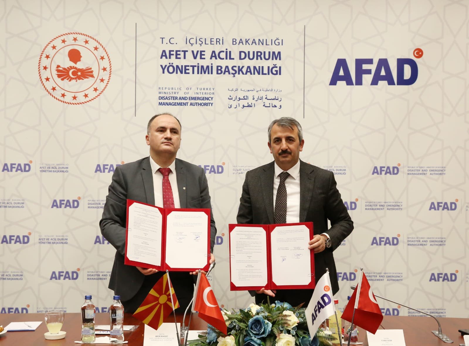 K. Makedonya ve Türkiye arasında “Afet Yönetimi ve İş Birliği Mutabakat Zaptı” imzalandı