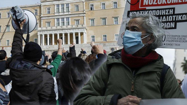 Yunanistan bir kez daha karıştı, sağlık çalışanları sokaklara döküldü