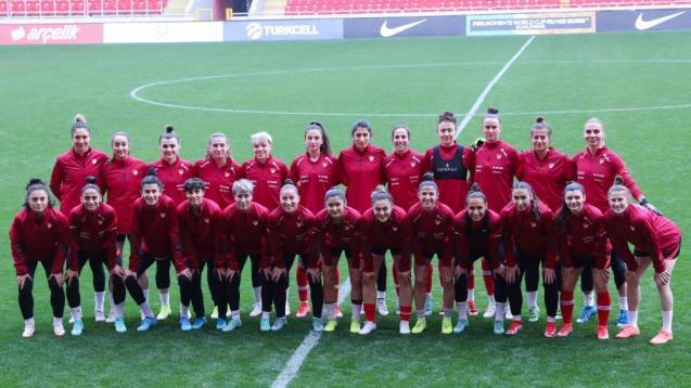 Türkiye Kadın Futbol Takımı, Sırbistan maçı öncesinde son çalışmasını yaptı