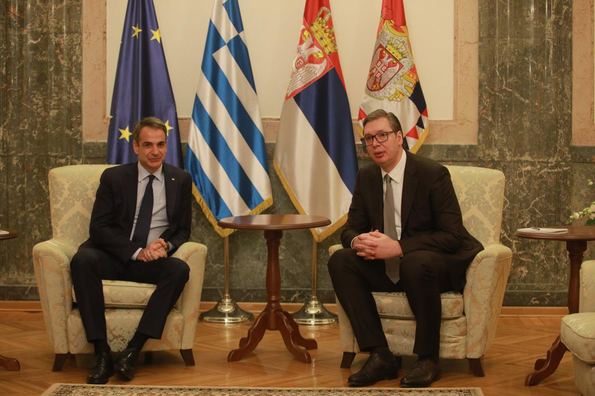 Yunanistan Başbakanı Kiryakos Miçotakis’ten Belgrad’a ziyaret