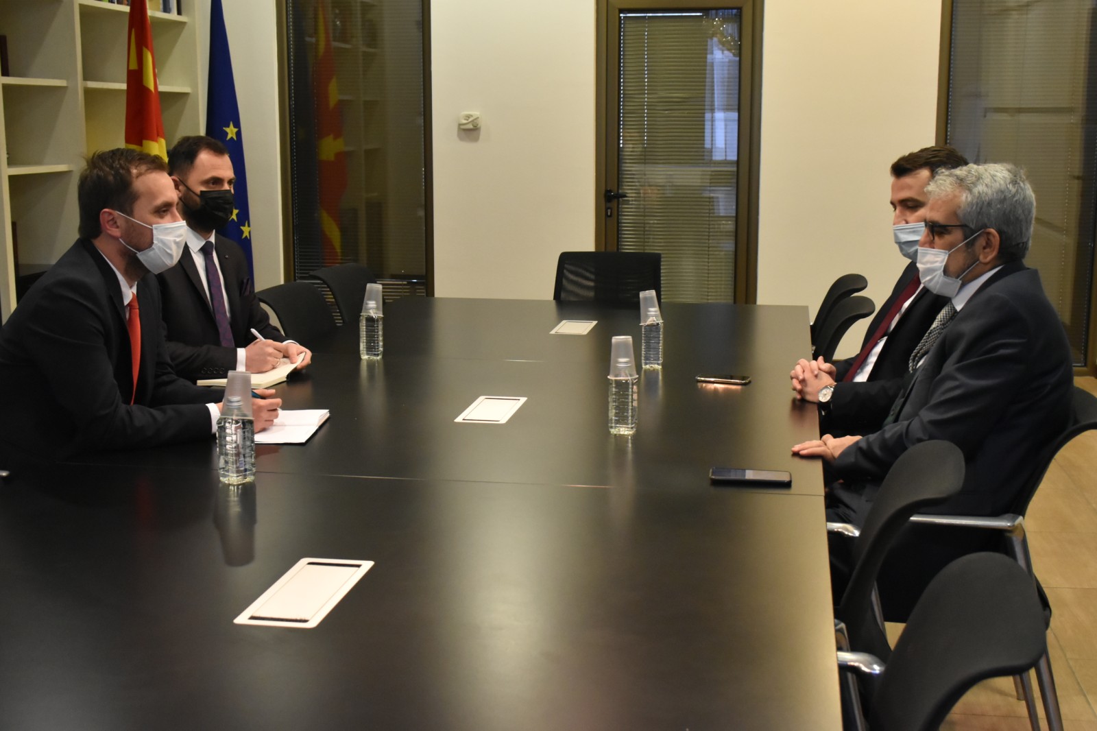 TMV K. Makedonya temsilcisi Baran’dan Enformasyon Toplumu ve Yönetim Bakanı Haliti’ye ziyaret