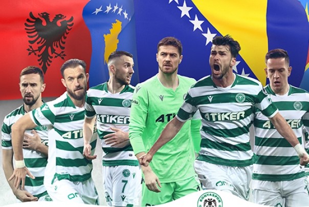 Konyaspor’da forma giyen 6 Balkanlı futbolcu ülkelerinin milli takımlarına davet edildi