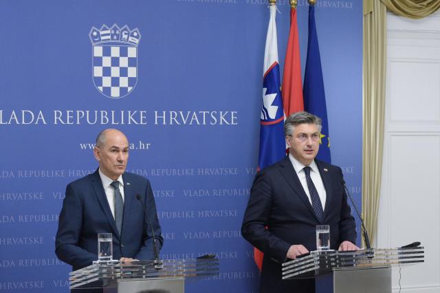 Hırvat Başbakan Plenkovic, Slovenyalı mevkidaşı ile bir araya geldi