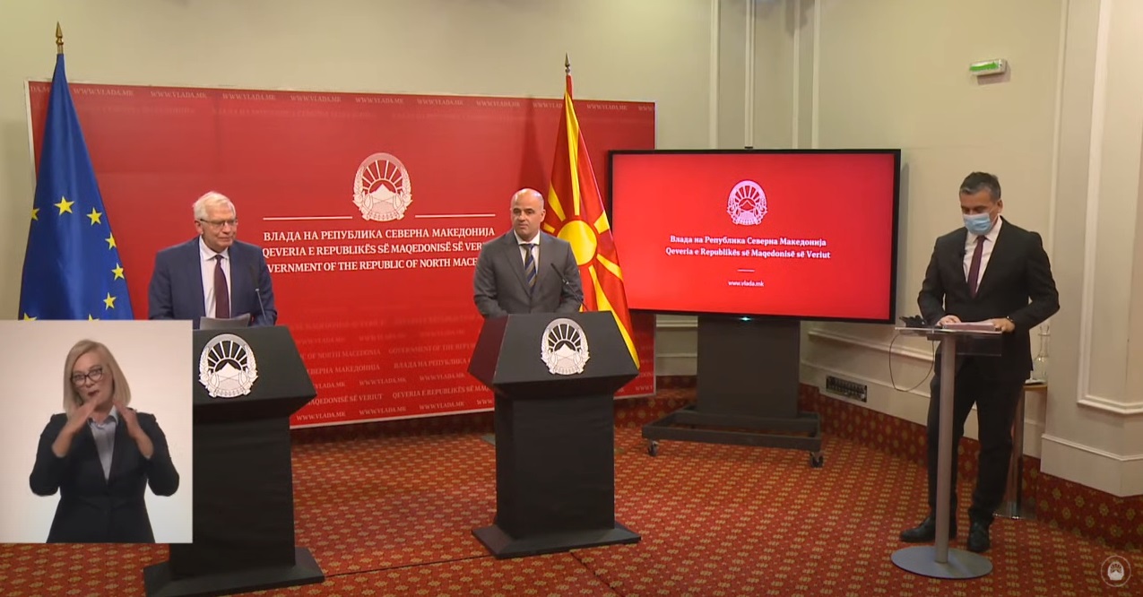 AB Yüksek Temsilcisi Borrell: K. Makedonya ve Arnavutluk ile resmi müzakerelere başlamak için bir uyanış anı