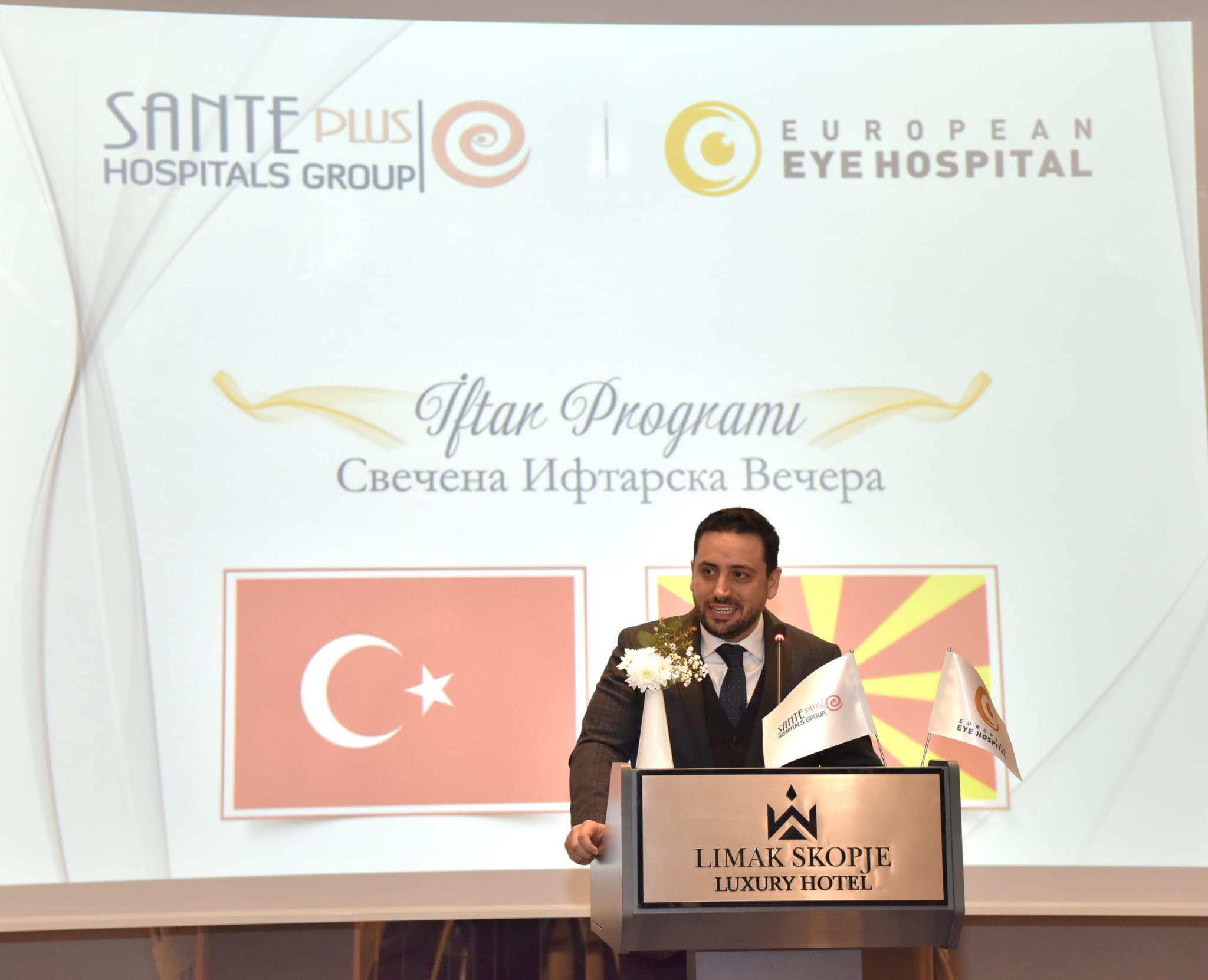Sante Plus Hastaneler Grubu Üsküp’te iftar programı düzenledi