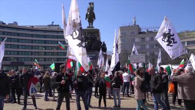 Bulgaristan’da muhalif parti Rusya’ya destek gösterisi düzenledi