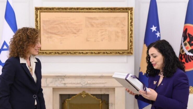 İsrail’in Kosova Büyükelçisi Ziv güven mektubunu sundu