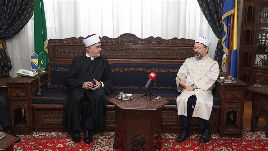 Türkiye Diyanet İşleri Başkanı Erbaş, Bosna Hersek İslam Birliği Başkanı Kavazovic’le görüştü