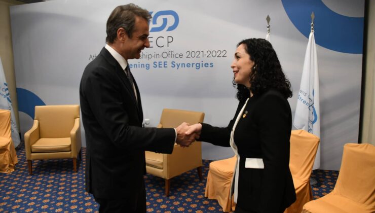 Kosova Cumhurbaşkanı Osmani, Yunanistan Başbakanı Miçotakis ile görüştü