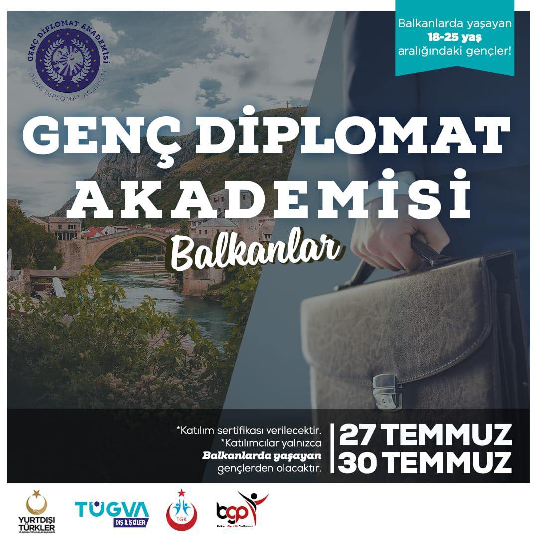 TGK ve TÜGVA, Genç Diplomat Akademisi – Balkanlar Programı Düzenliyor