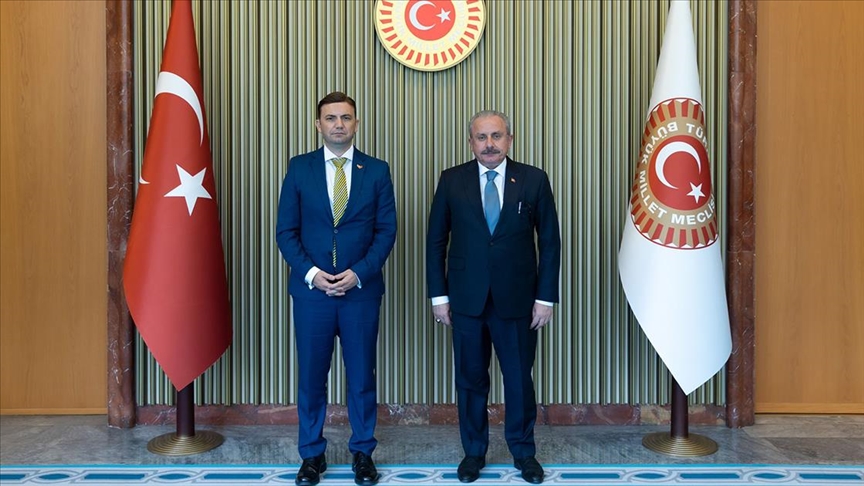 TBMM Başkanı Şentop, Dışişleri Bakanı Osmani’yi kabul etti